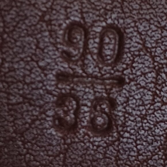 Cole Haan Vintage Genuine Leather Dress/Casual Belt Solid Brown size 36/90 - Picture 6 of 9